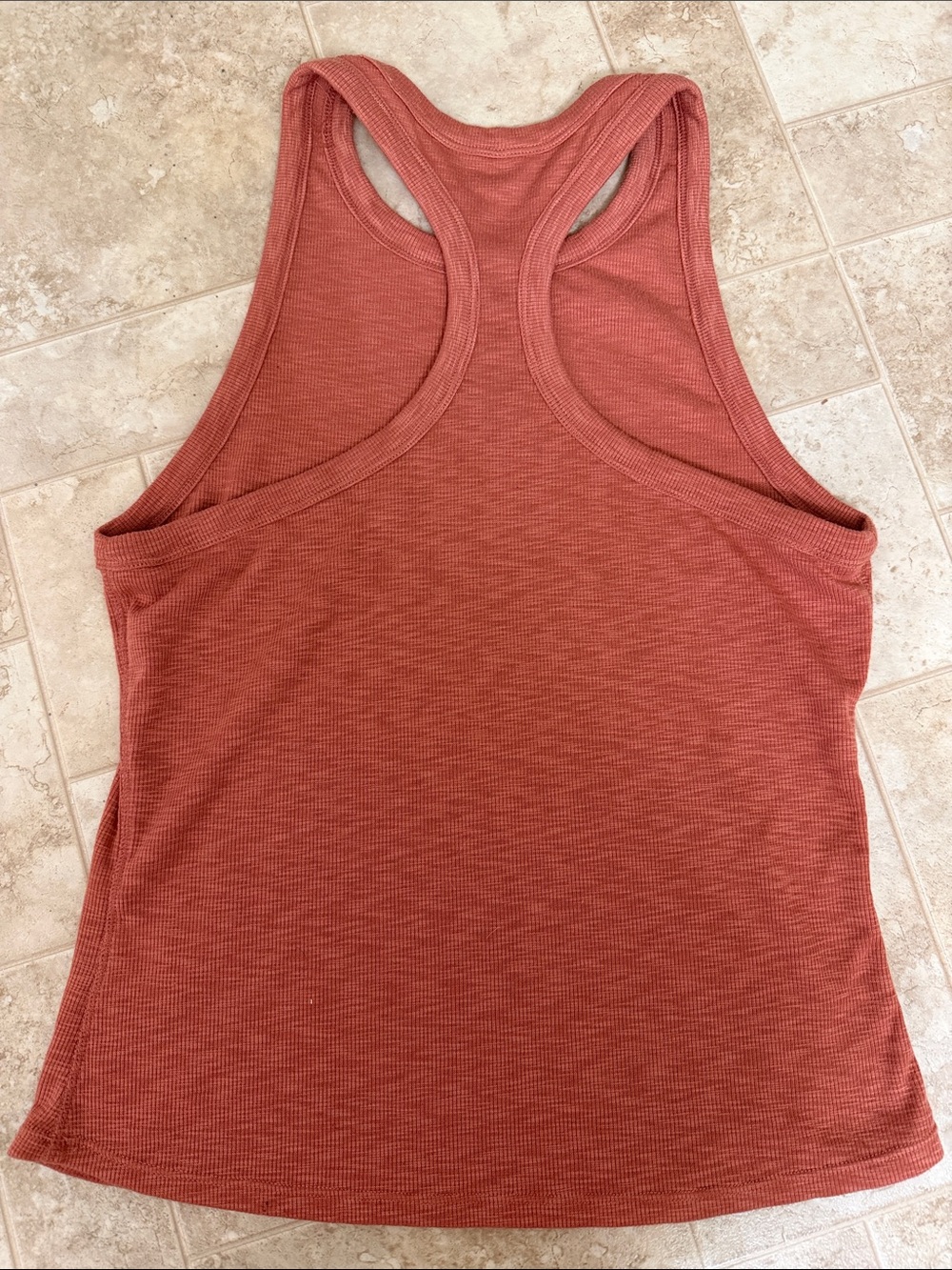 Vuori Rust-Tone Ribbed Racerback Tank - Picture 3 of 5